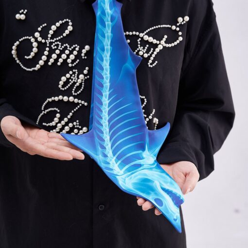 Animals Ties X-ray Shark Tie, Vintage Tie, Novelty Tie, Tie Accessories Holiday Gift, Tie Gift, Tie Accessories - Image 7