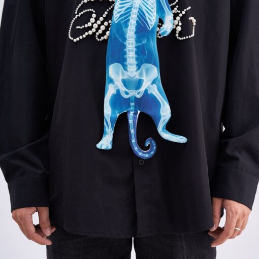 Animals Ties X-ray Cat Tie, Vintage Tie, Novelty Tie, Tie Accessories Holiday Gift, Tie Gift, Tie Accessories - Image 3