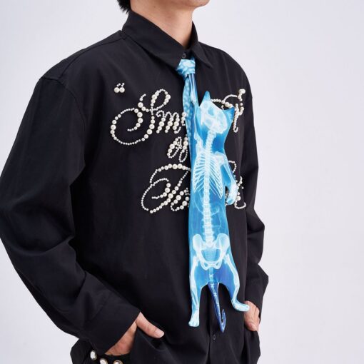 Animals Ties X-ray Cat Tie, Vintage Tie, Novelty Tie, Tie Accessories Holiday Gift, Tie Gift, Tie Accessories - Image 5