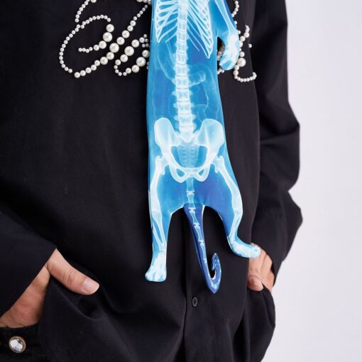 Animals Ties X-ray Cat Tie, Vintage Tie, Novelty Tie, Tie Accessories Holiday Gift, Tie Gift, Tie Accessories - Image 6