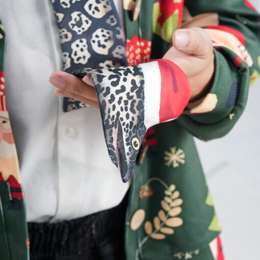 Christmas Novelty Spotted Eel Tie - Animals Shape Necktie - Funny Holiday Gift for Men - Image 6