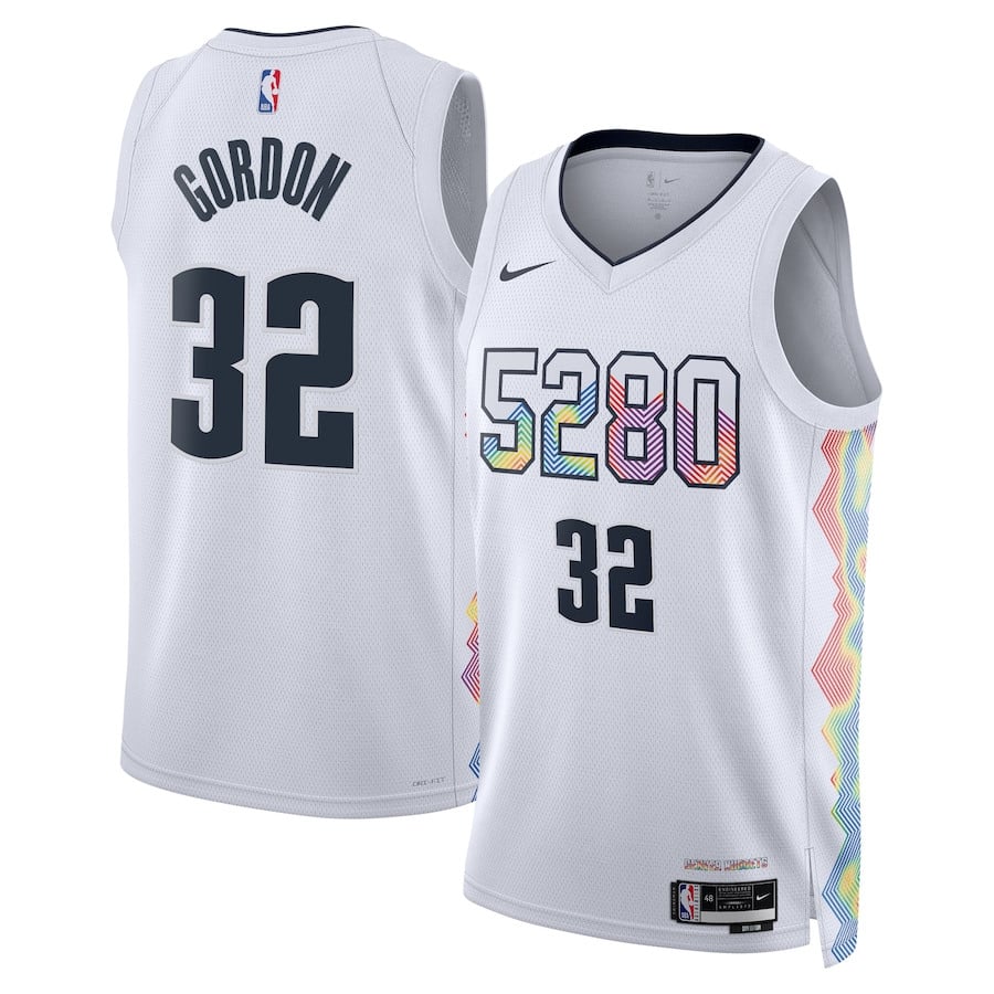 Aaron Gordon 32 Denver Nuggets Unisex 2024/25 Swingman Player Jersey - City Edition - White - JS132 