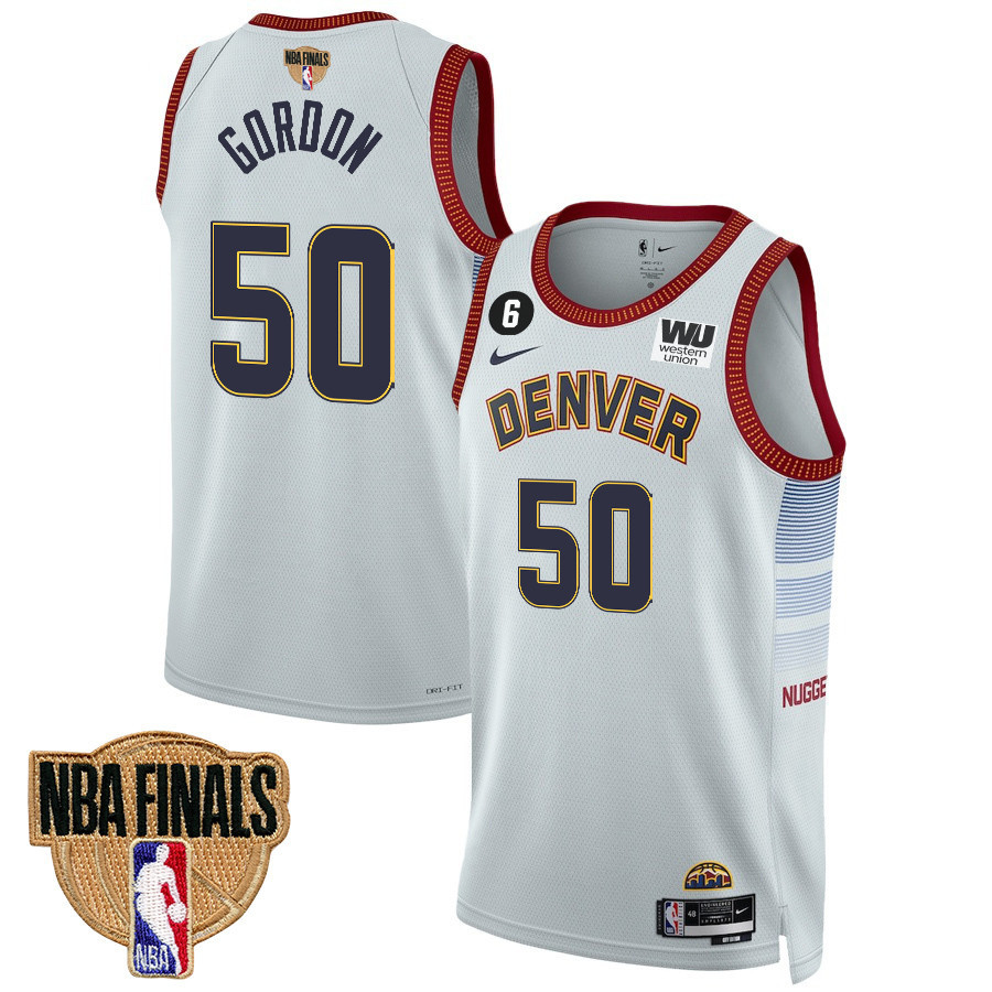 Aaron Gordon 50 Denver Nuggets Final Champions 2023 Swingman YOUTH Jersey - White - JS476 