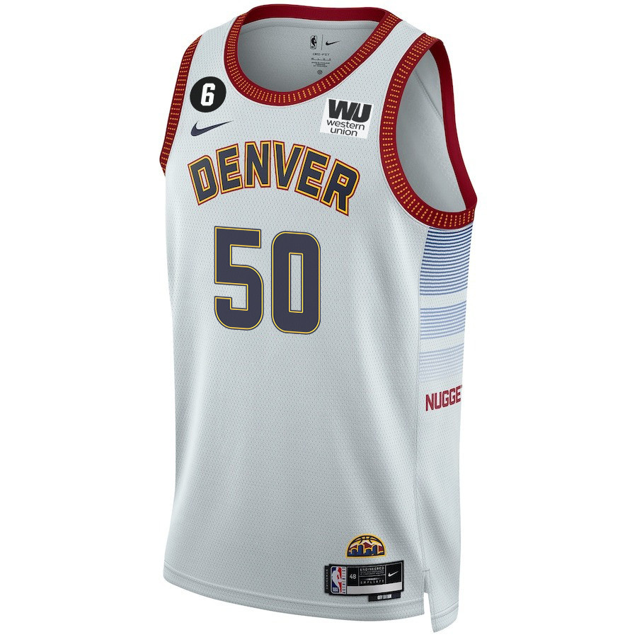Alternative view of Aaron Gordon 50 Denver Nuggets Final Champions 2023 Swingman YOUTH Jersey - White - JS476 