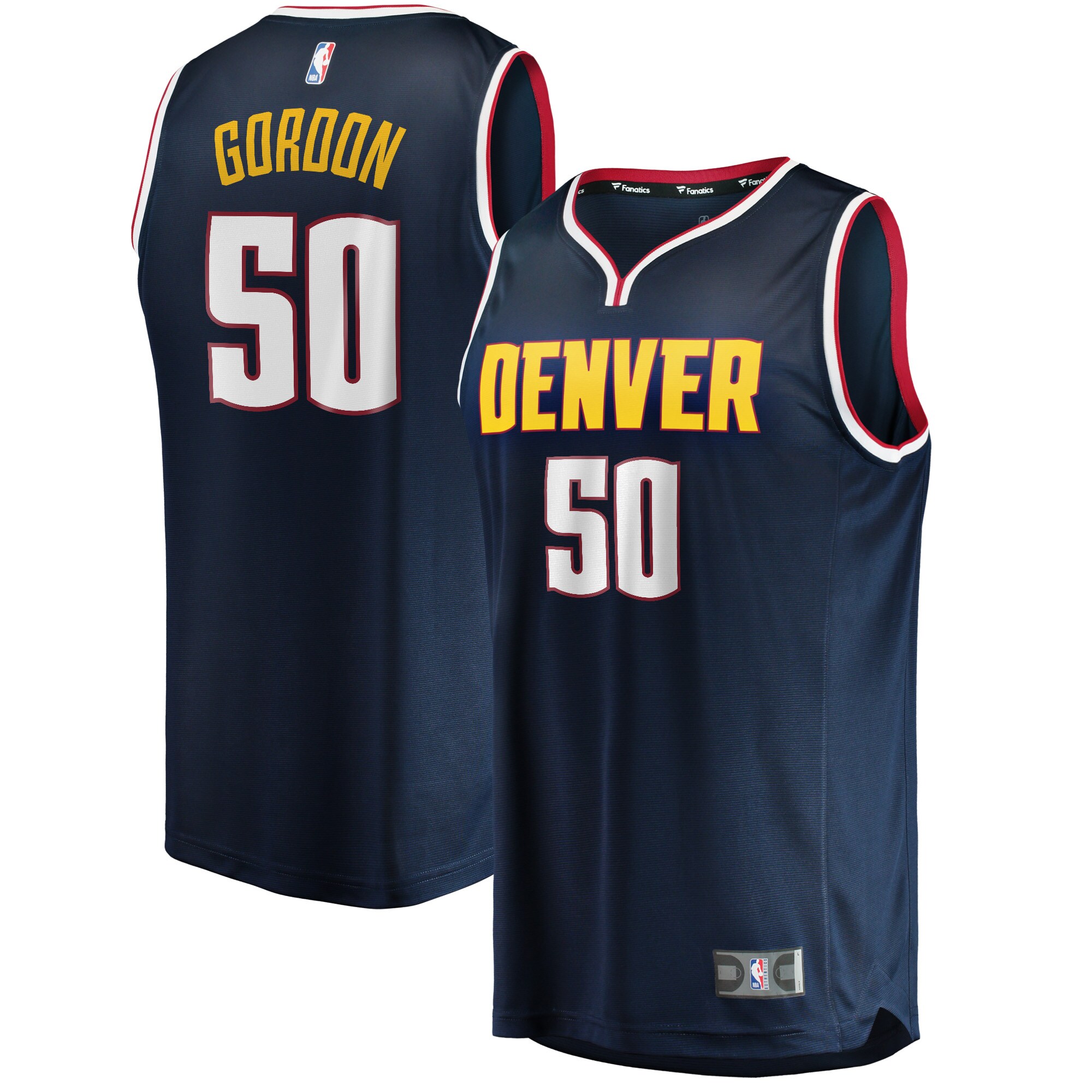 Aaron Gordon Denver Nuggets Fanatics 2020/21 Fast Break Road Replica Jersey - Icon Edition - Navy