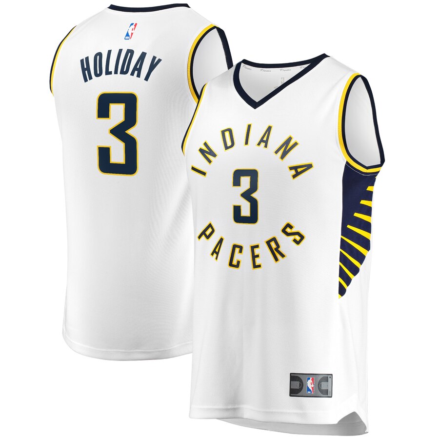 Aaron Holiday Indiana Pacers Fanatics Branded Fast Break Player Replica Jersey – Association Edition – White