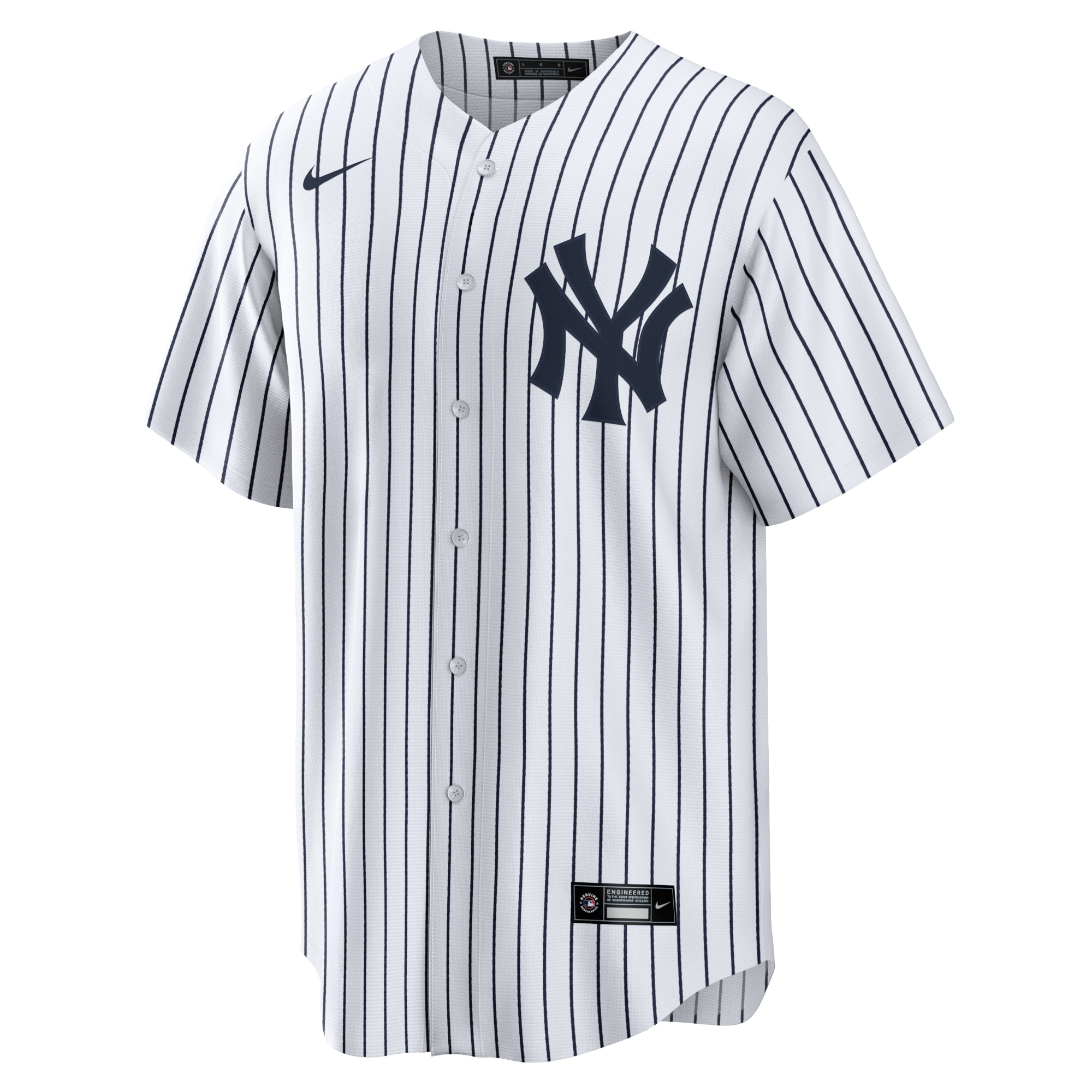 Alternative view of Aaron Judge New York Yankees Home Replica Player Name Jersey - White