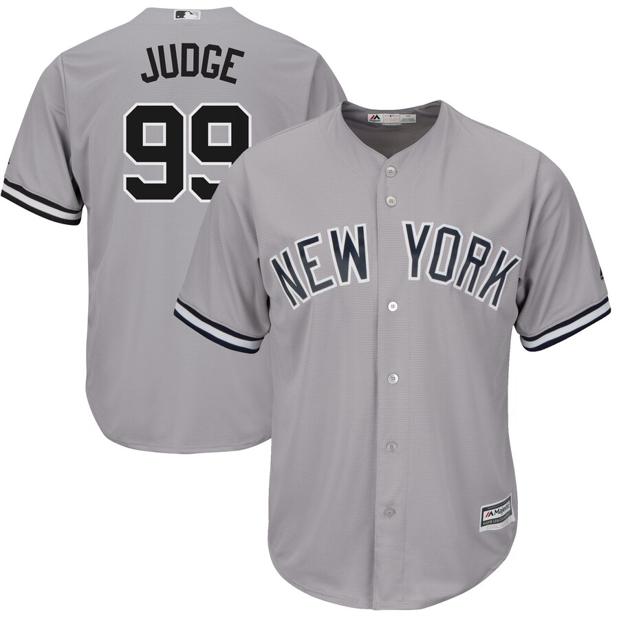 Aaron Judge New York Yankees Majestic Big And Tall Cool Base Player Jersey - Gray