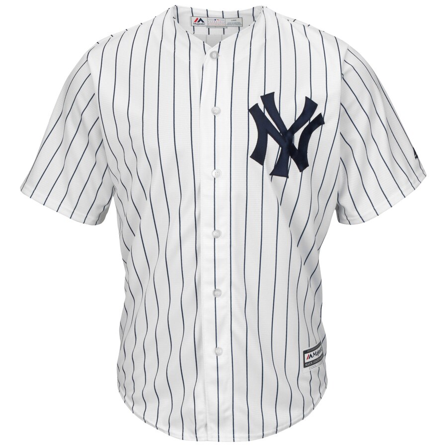 Alternative view of Aaron Judge New York Yankees Majestic Home Cool Base Player Jersey - White Navy