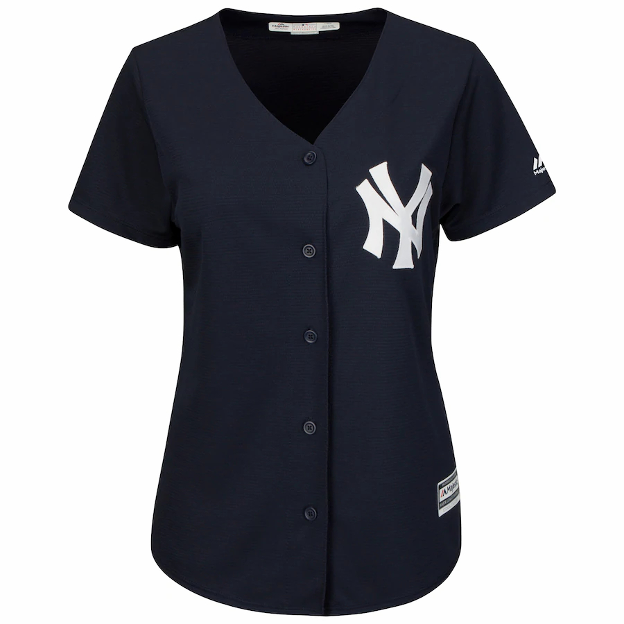 Alternative view of Aaron Judge New York Yankees Majestic Women's Fashion Cool Base Player Jersey - Navy