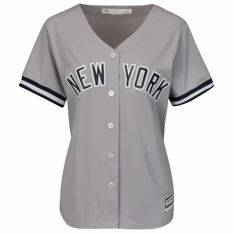 Alternative view of Aaron Judge New York Yankees Majestic Women's Road Cool Base Replica Player Jersey - Gray