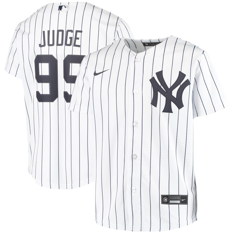 Aaron Judge New York Yankees Youth Home 2020 Replica Player Jersey - White