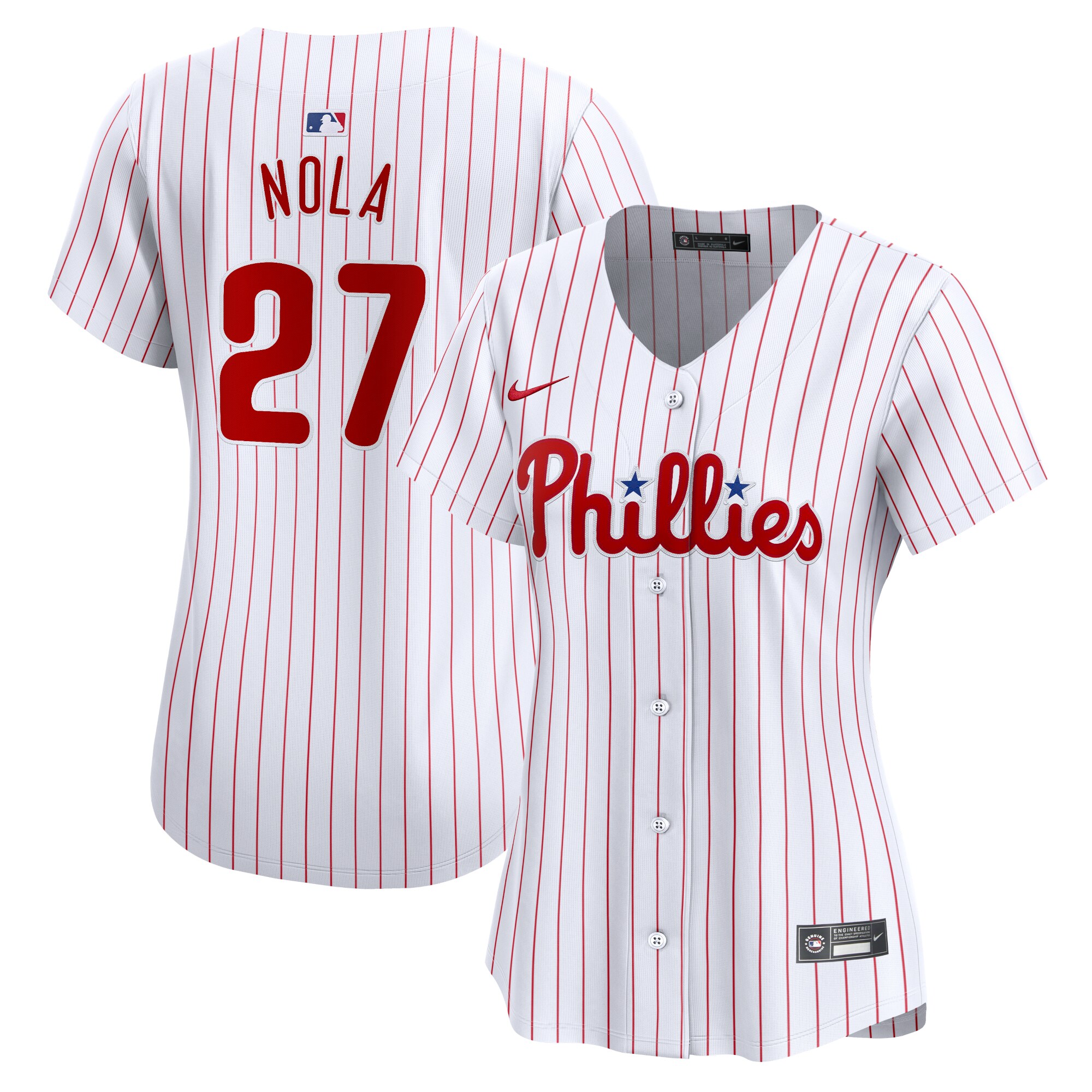 Aaron Nola Philadelphia Phillies Women's Home Limited Player Jersey - White