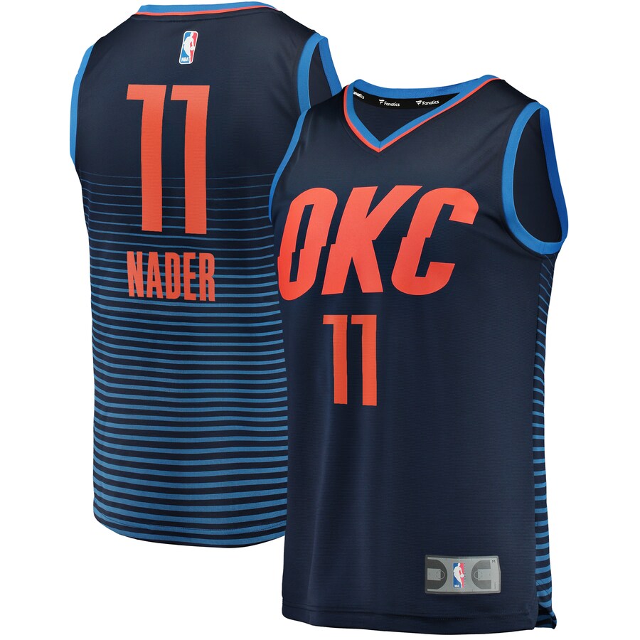 Abdel Nader Oklahoma City Thunder Fanatics Branded Fast Break Player Jersey - Statement Edition - Navy