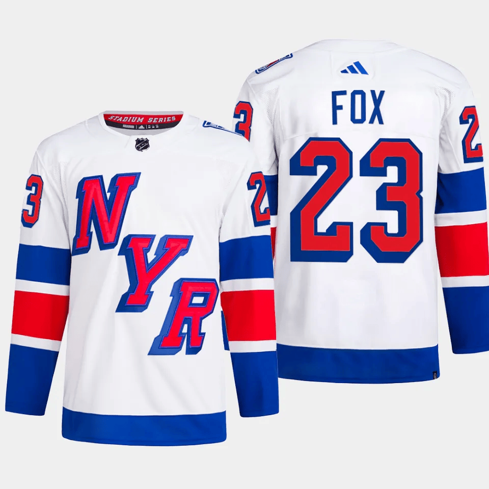 Adam Fox 23 New York Rangers 2024 Stadium Series Primegreen Men Jersey - White - JS349 