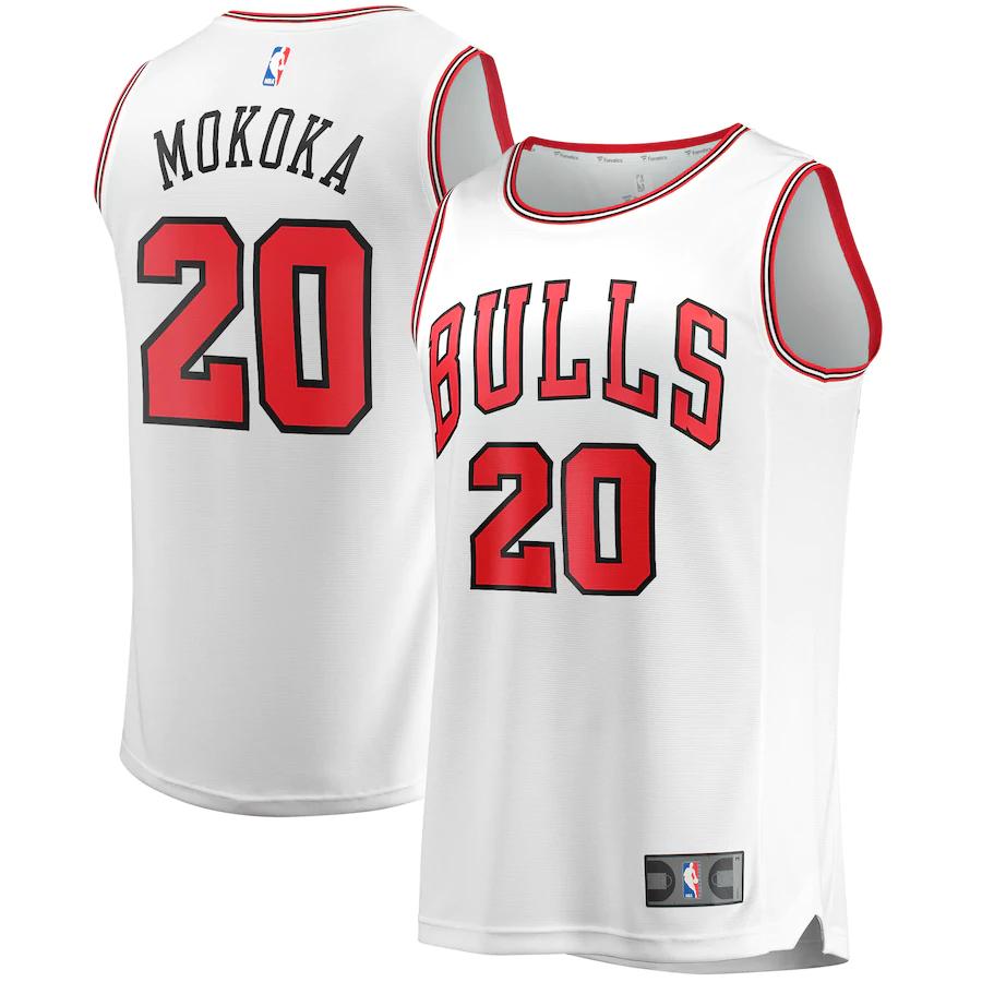 Adam Mokoka Chicago Bulls Fanatics Branded Fast Break Player Jersey - Association Edition - White