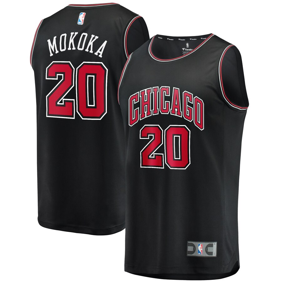 Adam Mokoka Chicago Bulls Fanatics Branded Youth Fast Break Player Jersey - Statement Edition - Black