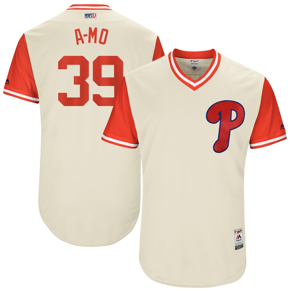 Adam Morgan "a-mo" Philadelphia Phillies Majestic 2017 Players Weekend Jersey - Tan