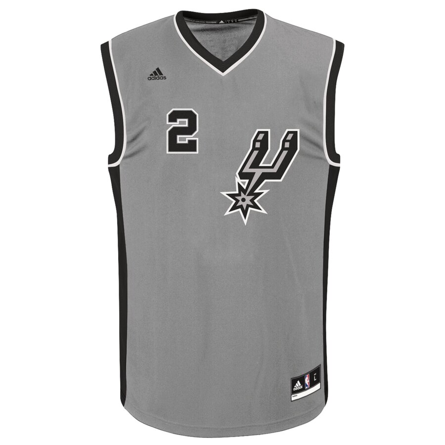 Alternative view of Adidas Kawhi Leonard San Antonio Spurs Alternate Replica Jersey - Gray