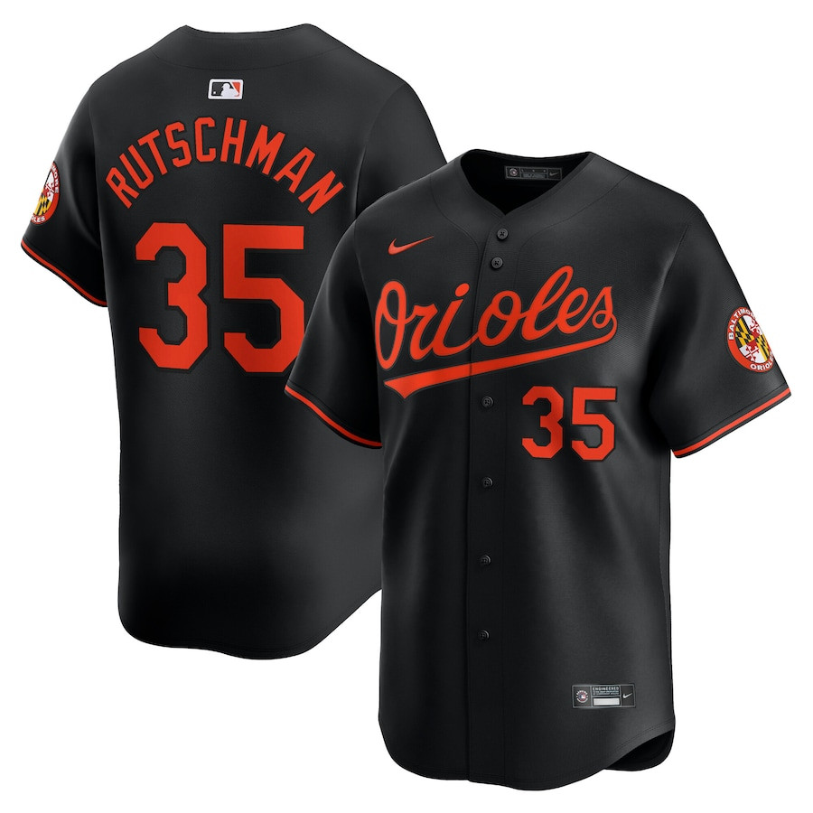 Adley Rutschman 35 Baltimore Orioles Alternate Limited Player Men Jersey - Black