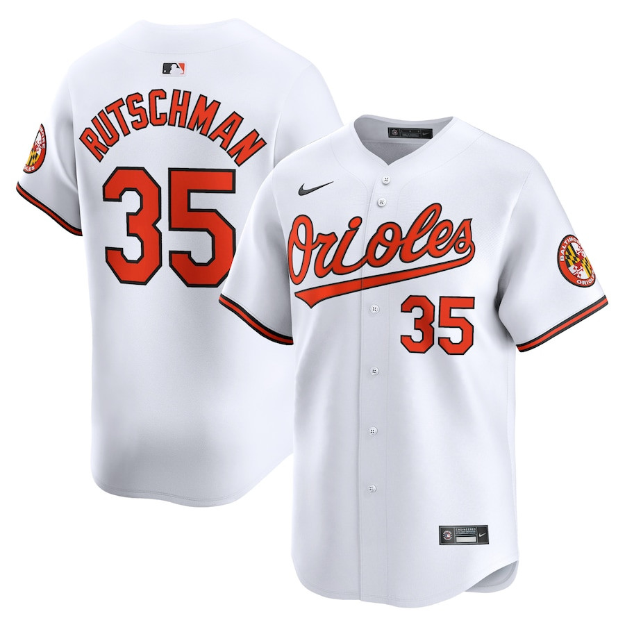 Adley Rutschman 35 Baltimore Orioles Home Limited Player Men Jersey - White