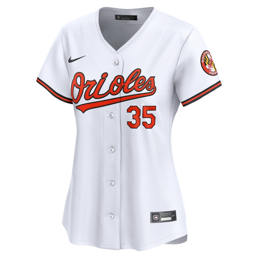 Alternative view of Adley Rutschman 35 Baltimore Orioles Women Home Limited Player Jersey - White