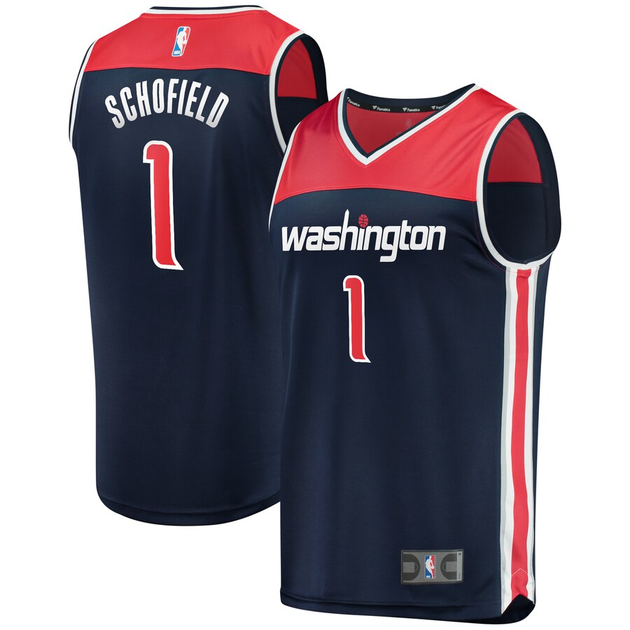 Admiral Schofield Washington Wizards Fanatics Branded Fast Break Replica Player Jersey Navy - Statement Edition