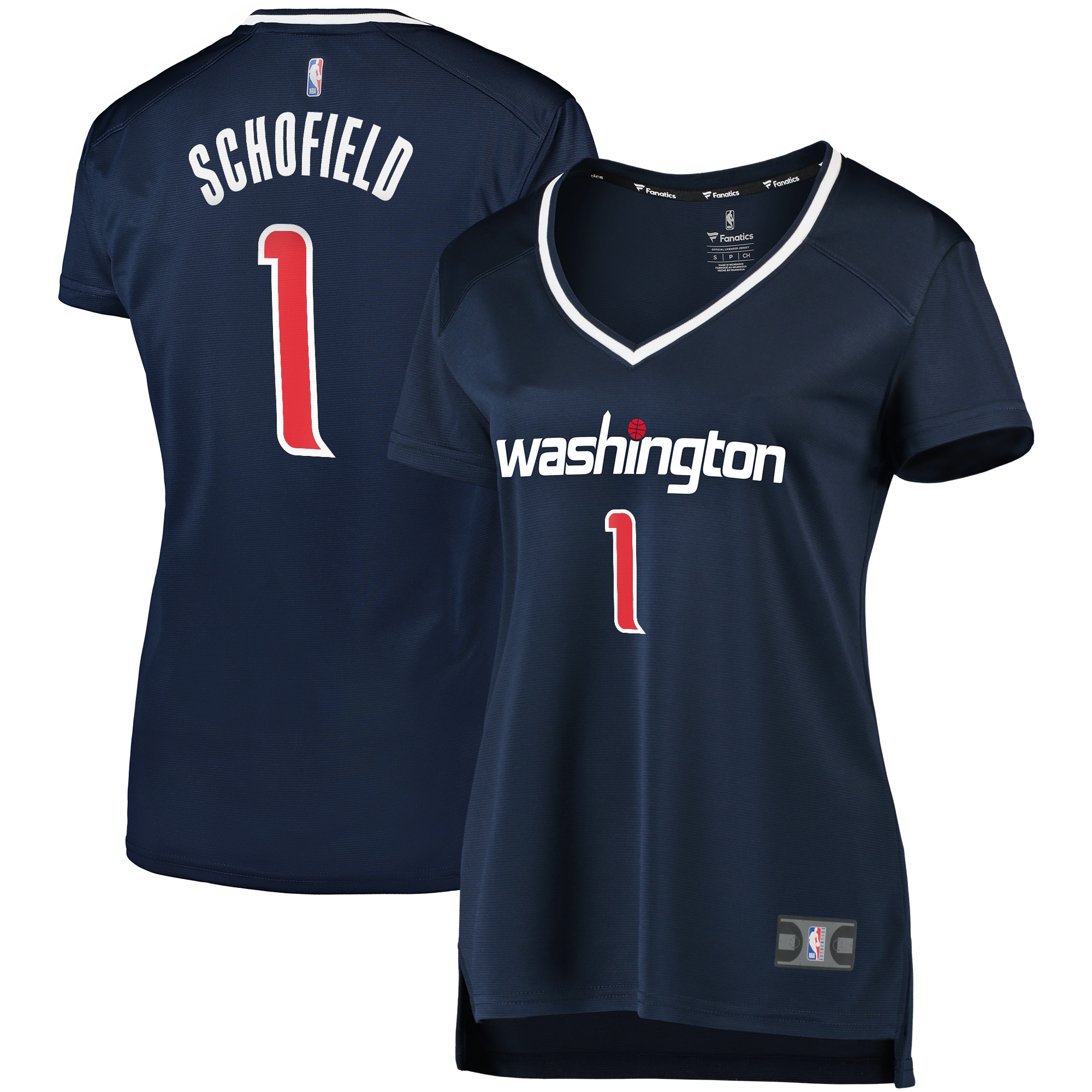 Admiral Schofield Washington Wizards Fanatics Branded Women’s Fast Break Replica Jersey Navy – Statement Edition