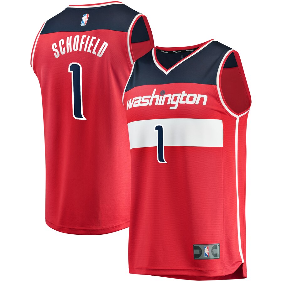Admiral Schofield Washington Wizards Fanatics Branded Youth Fast Break Replica Jersey - Icon Edition - Red
