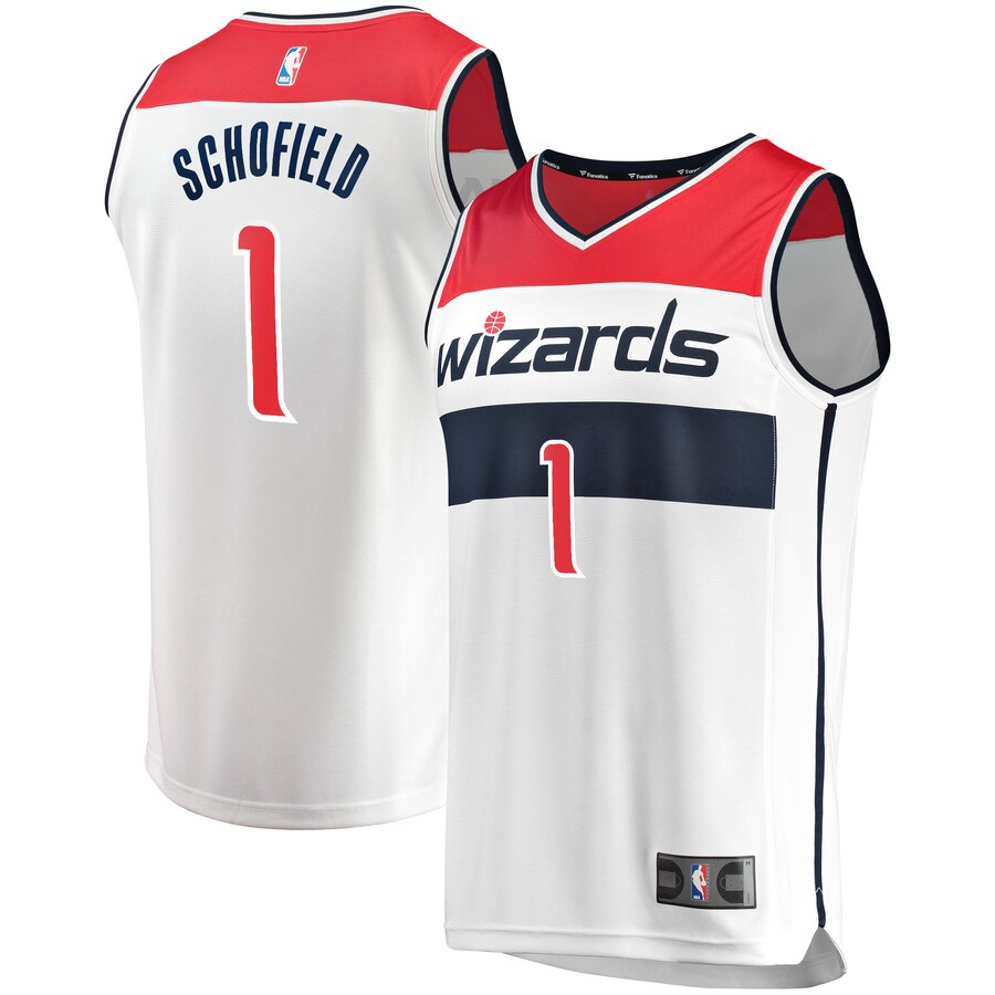 Admiral Schofield Washington Wizards Fanatics Branded Youth Fast Break Replica Player Jersey White - Association Edition