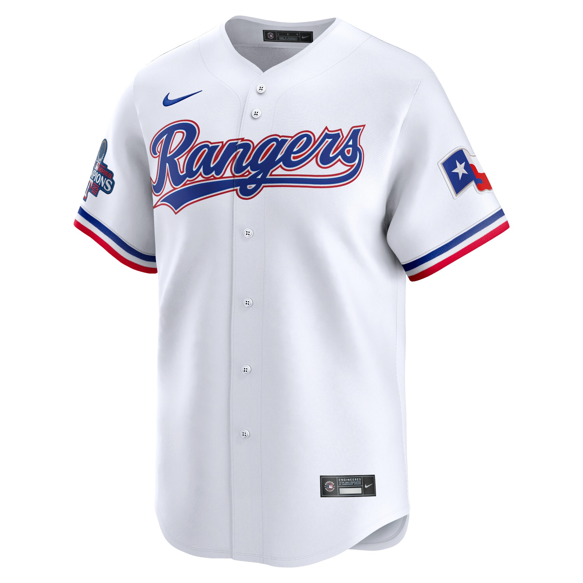 Alternative view of Adolis GarcÃƒÆ’Ã‚Â­a Texas Rangers Home 2023 World Series Champions Limited Jersey - White