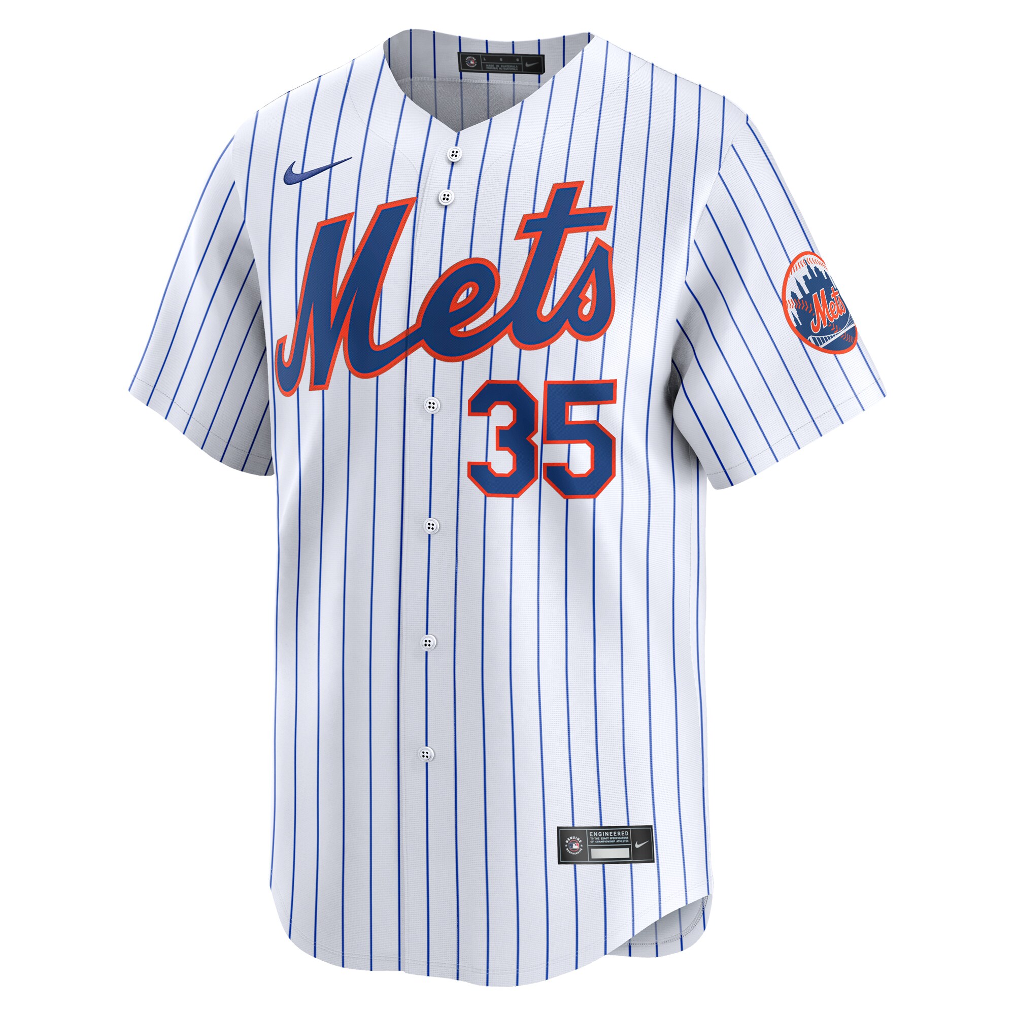 Alternative view of Adrian Houser New York Mets Home Limited Player JerseyÃƒâ€šÃ‚Â ÃƒÂ¢Ã¢â€šÂ¬Ã¢â‚¬Å“ White
