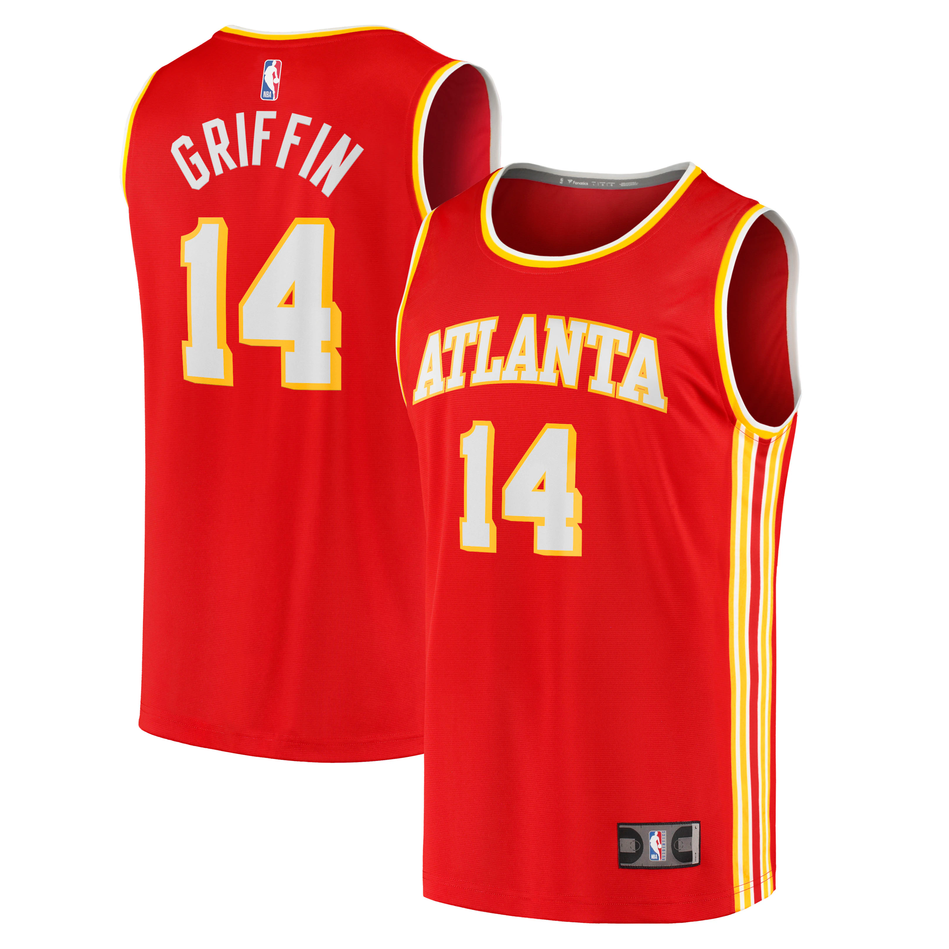 Aj Griffin Atlanta Hawks Fanatics Branded 2022 Nba Draft First Round Pick Fast Break Replica Player Jersey - Icon Edition - Red