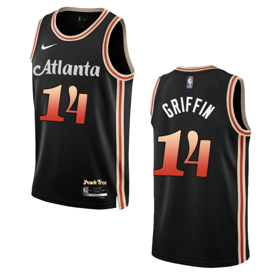 Aj Griffin Black City Edition 2022-23 Atlanta Hawks Swingman Jersey