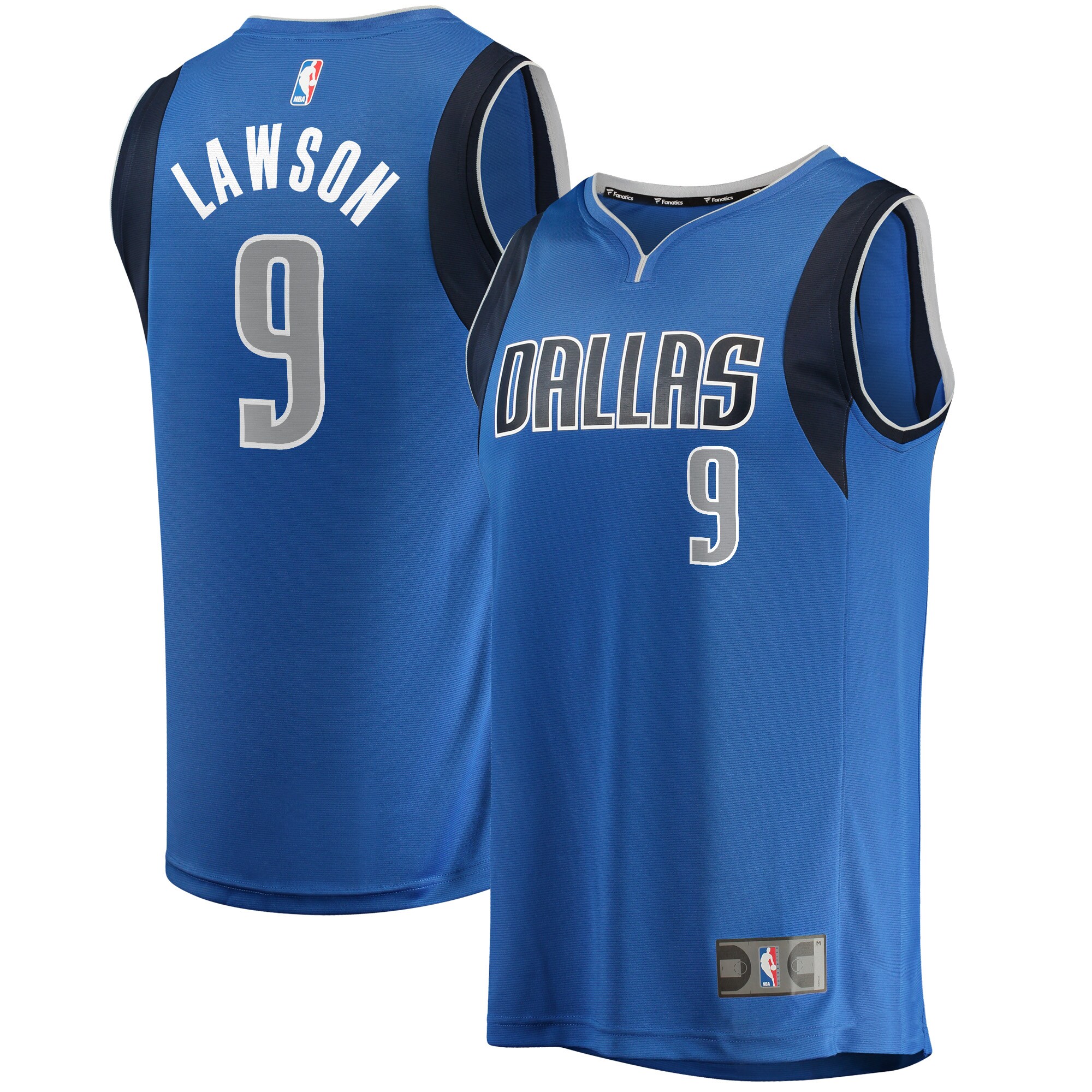 Alternative view of A.j. Lawson Dallas Mavericks Fanatics Branded Youth Fast Break Player Jersey - Icon Edition - Blue