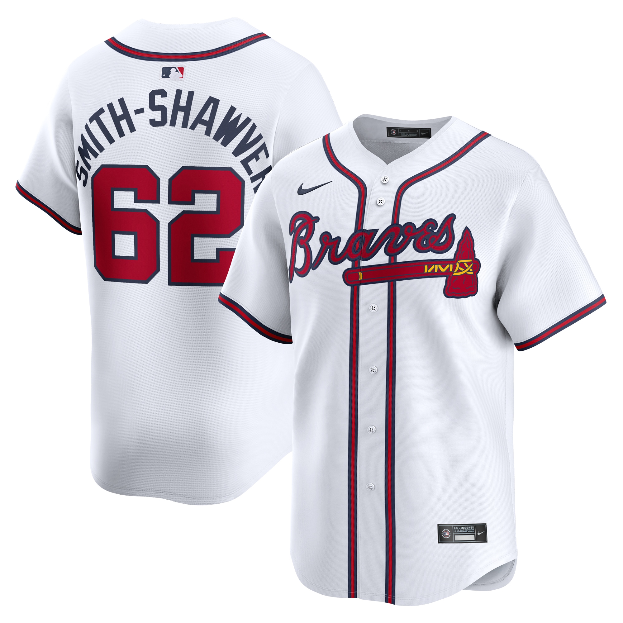 Aj Smith-shawver Atlanta Braves Home Limited Player JerseyÃƒâ€šÃ‚Â ÃƒÂ¢Ã¢â€šÂ¬Ã¢â‚¬Å“ White