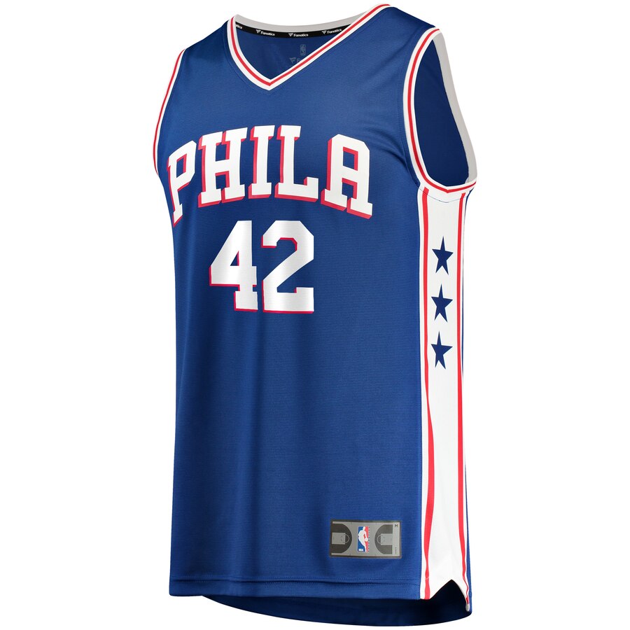 Alternative view of Al Horford Philadelphia 76ers Fanatics Branded 2019/20 Fast Break Replica Jersey Royal - Icon Edition