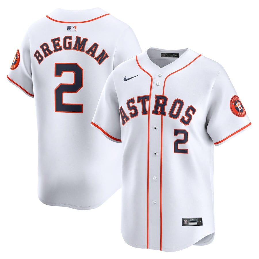 Alex Bregman 2 Houston Astros Home Limited Player Men Jersey - White