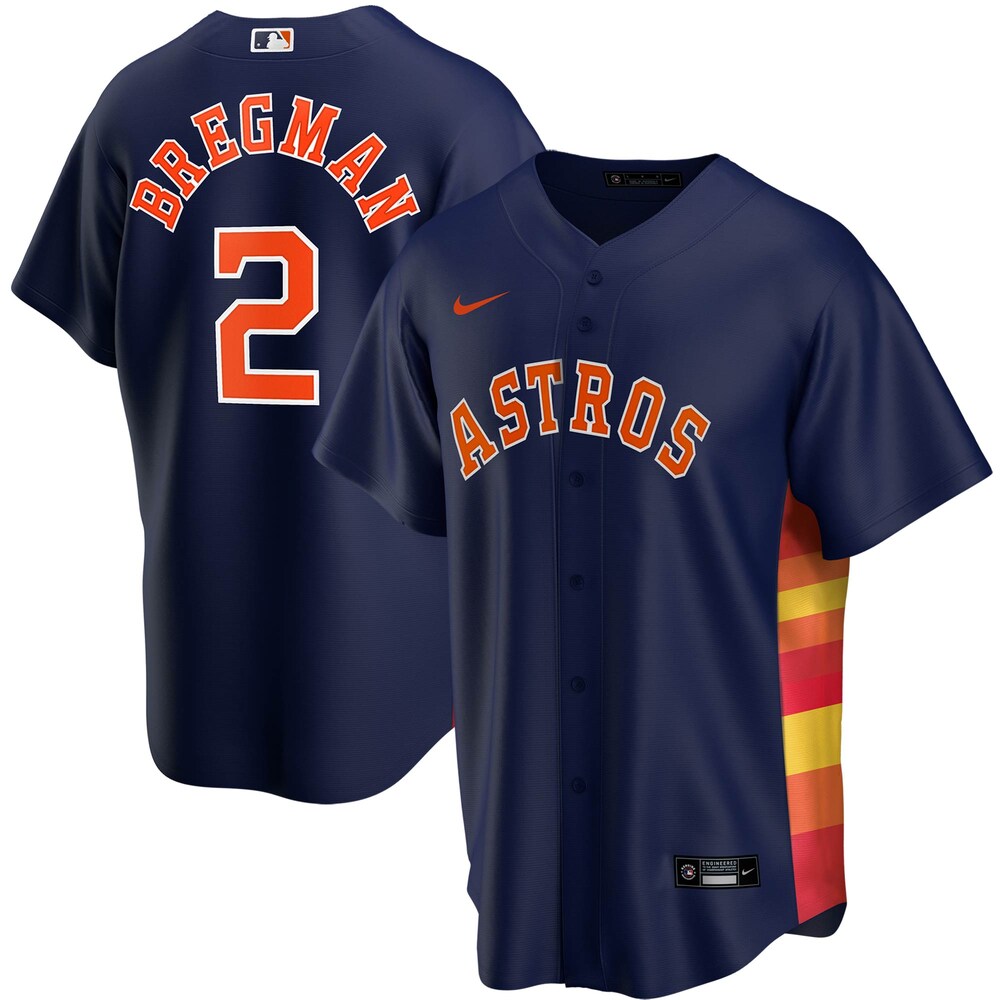 Alex Bregman Houston Astros Alternate 2020 Player Jersey - Navy Color