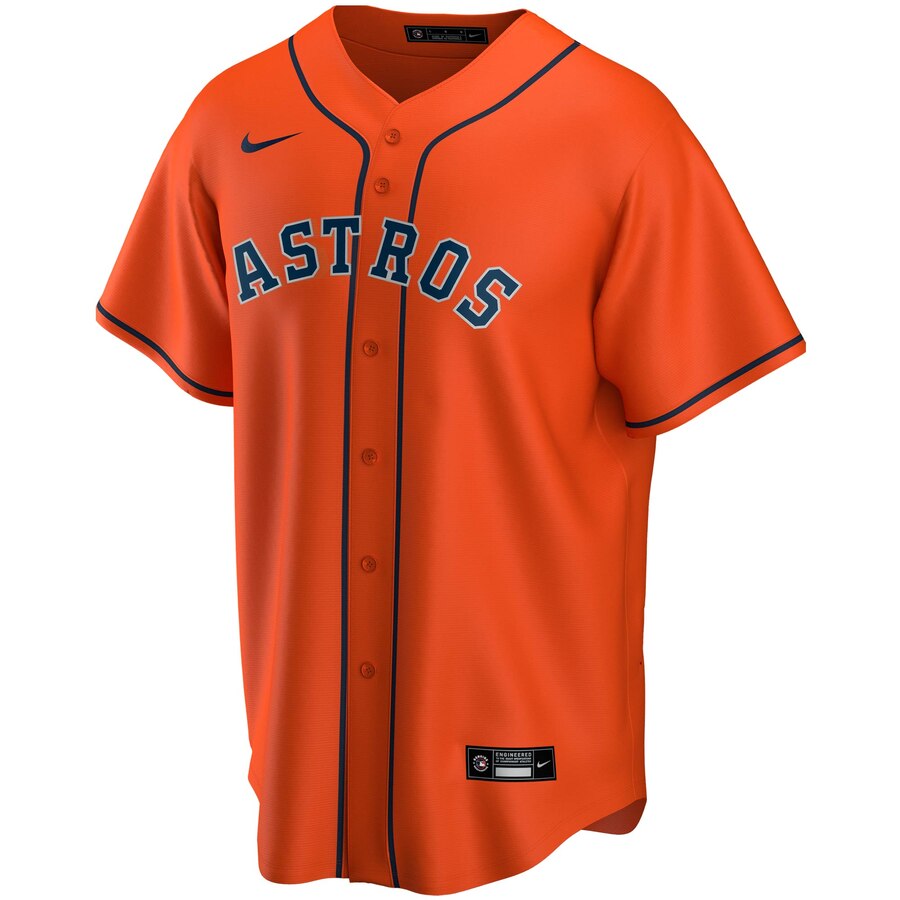 Alternative view of Alex Bregman Houston Astros Alternate 2020 Replica Player Jersey ÃƒÂ¢Ã¢â€šÂ¬Ã¢â‚¬Å“ Orange