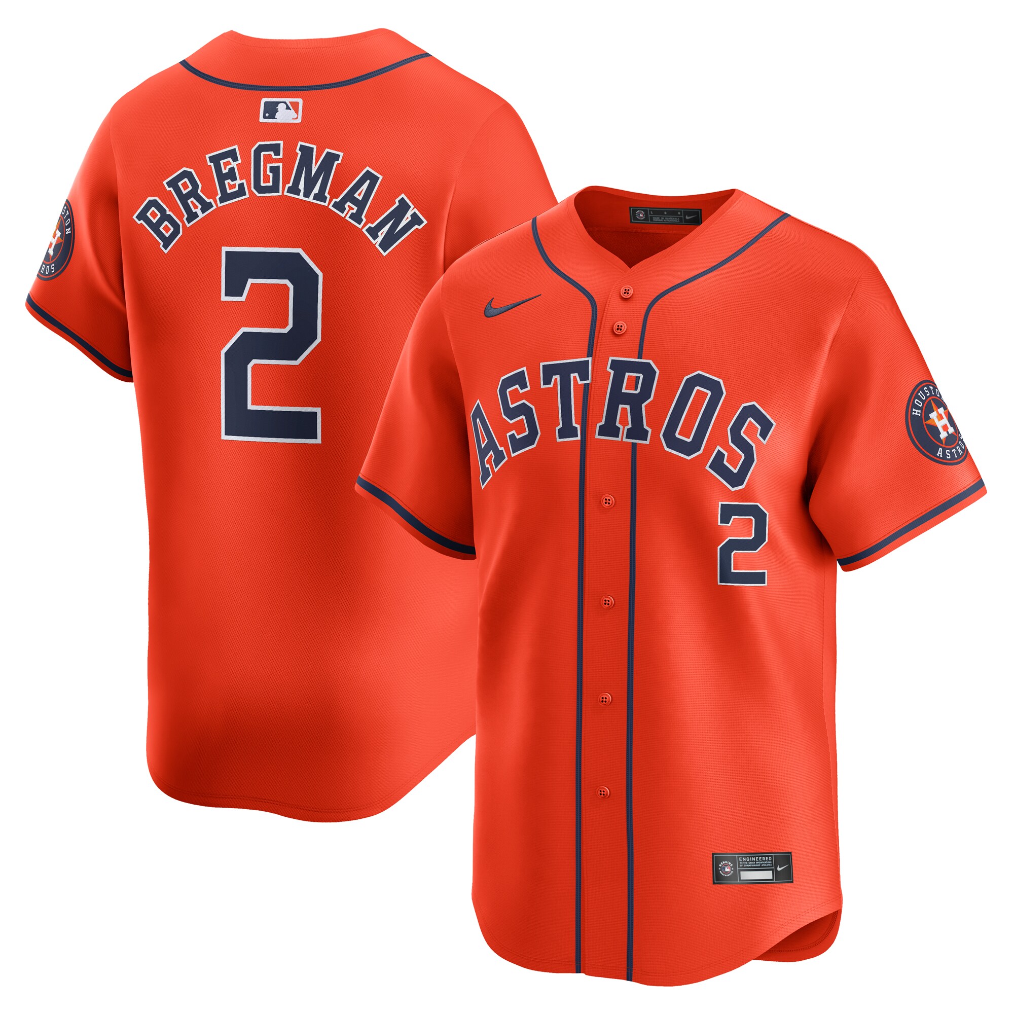 Alex Bregman Houston Astros Alternate Limited Player JerseyÃƒâ€šÃ‚Â ÃƒÂ¢Ã¢â€šÂ¬Ã¢â‚¬Å“ Orange