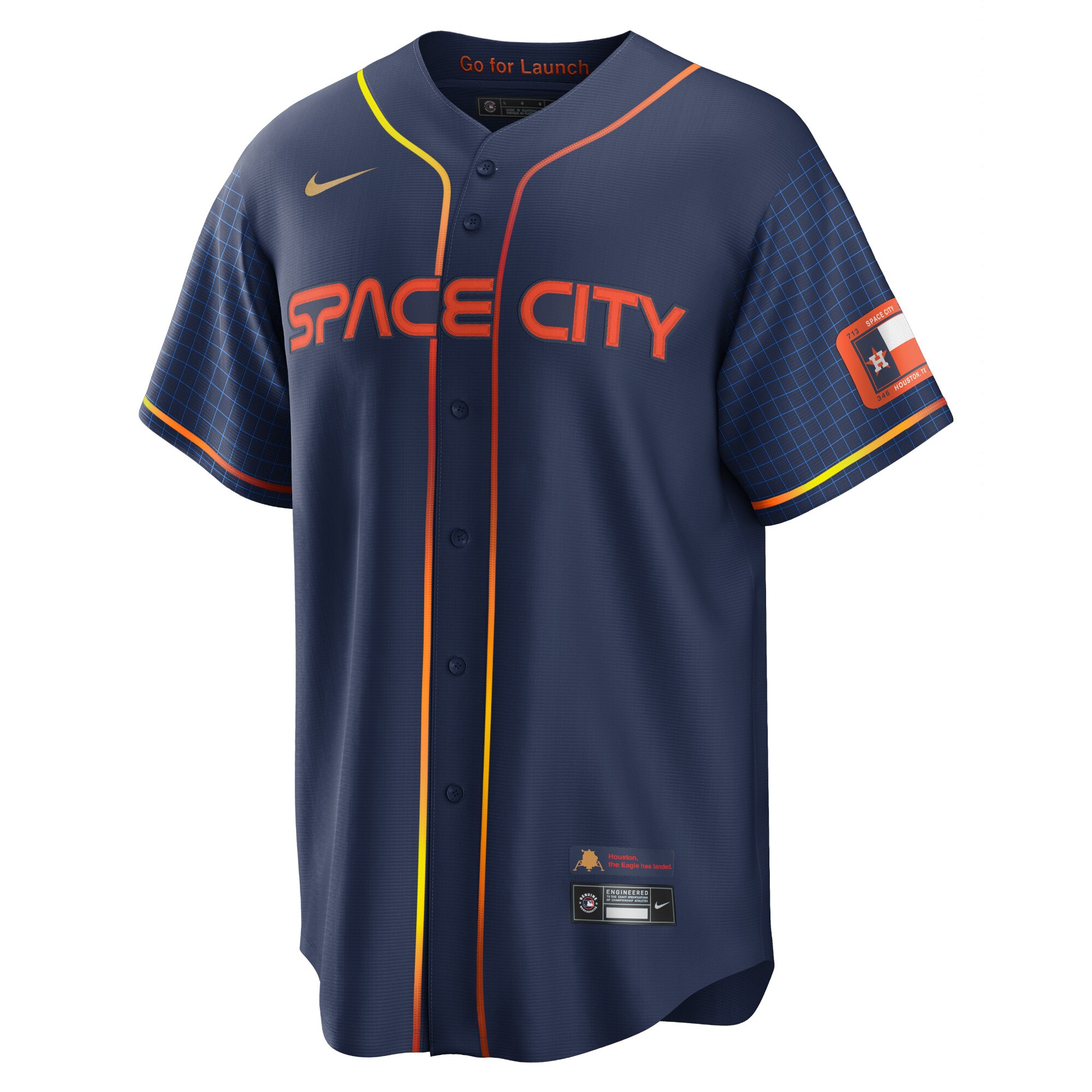 Alternative view of Alex Bregman Houston Astros City Connect Replica Player Jersey - Navy