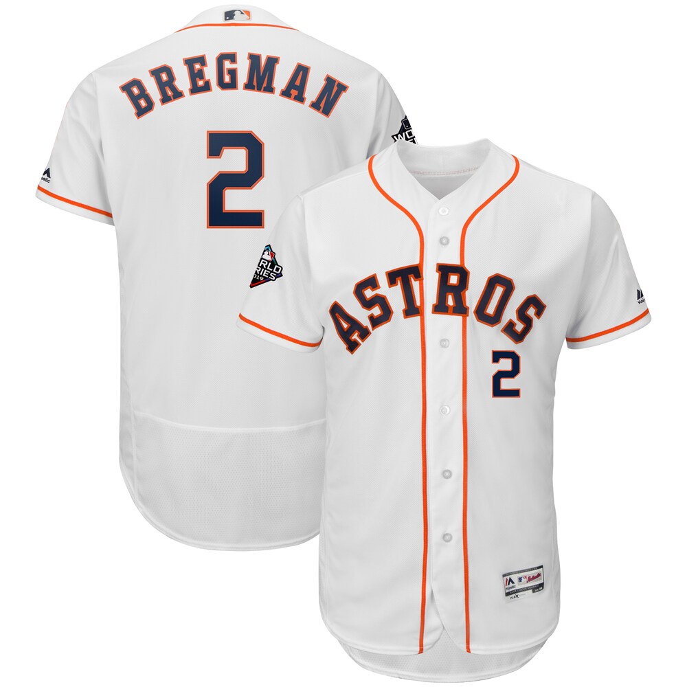 Alex Bregman Houston Astros Majestic 2019 World Series Bound Flex Base Player Jersey - White