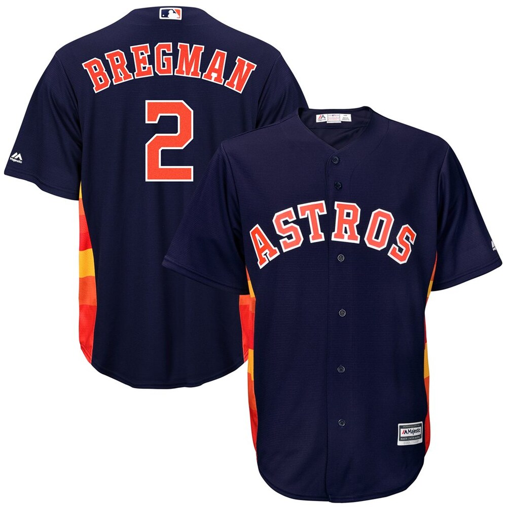 Alex Bregman Houston Astros Majestic Big & Tall Cool Base Player Jersey - Navy