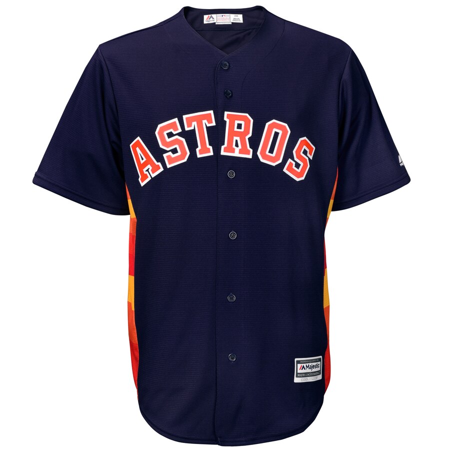 Alternative view of Alex Bregman Houston Astros Majestic Fashion Official Cool Base Replica Player Jersey - Navy