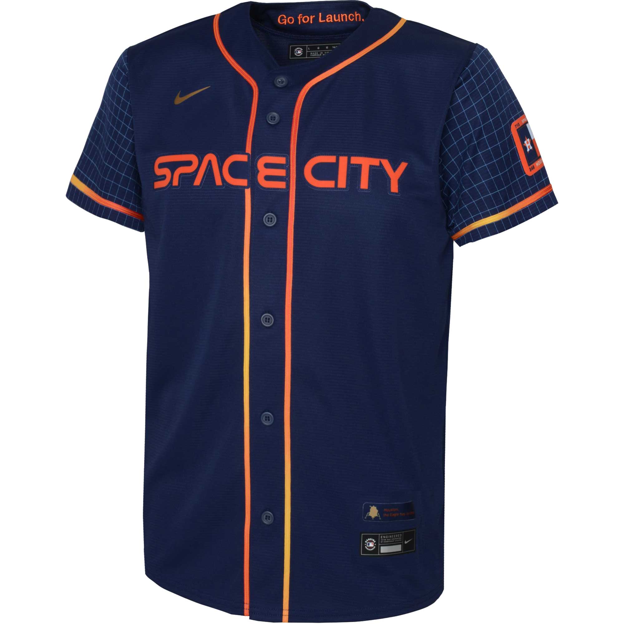 Alternative view of Alex Bregman Houston Astros Toddler City Connect Replica Player Jersey - Navy
