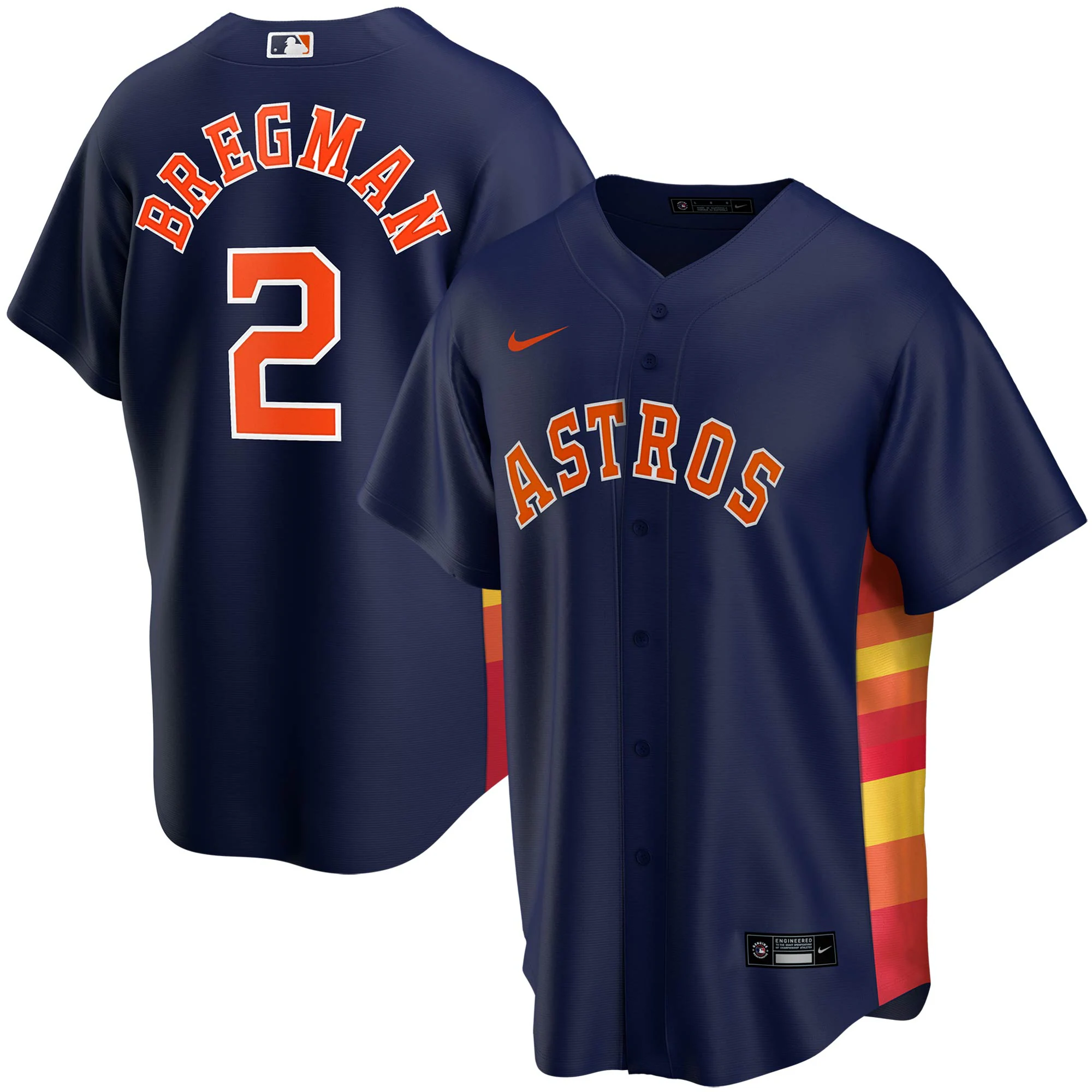 Alex Bregman Houston Astros Youth Alternate Replica Player Jersey - Navy