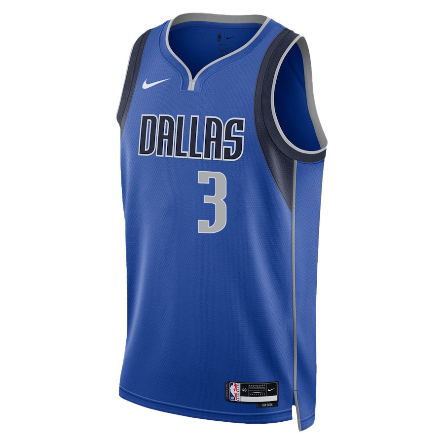 Alternative view of Alex Fudge 3 Dallas Mavericks 2024 FINALS PATCH Swingman Jersey - Icon Edition - Blue - JS270 