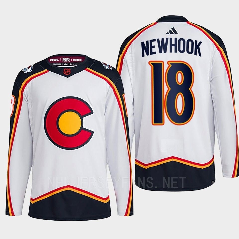 Alex Newhook 18 Reverse Retro 2.0 2022 Colorado Avalanche White Jersey Primegreen - JS121 