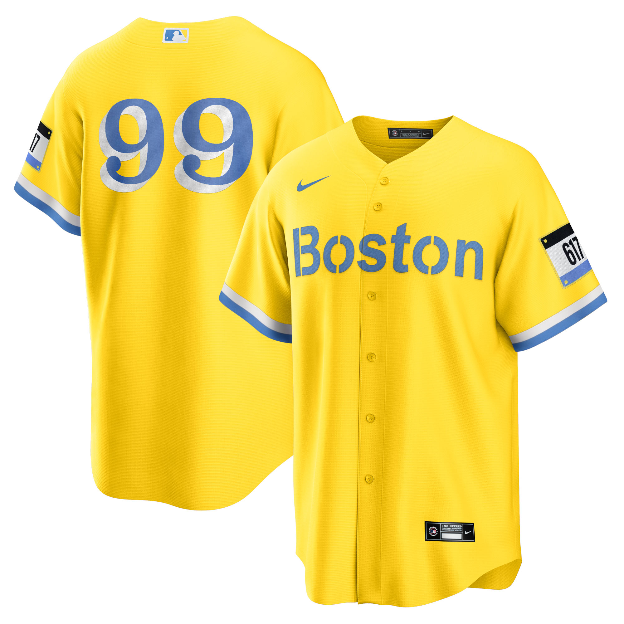 Alex Verdugo Boston Red Sox 2021 City Connect Replica Player Jersey - Gold